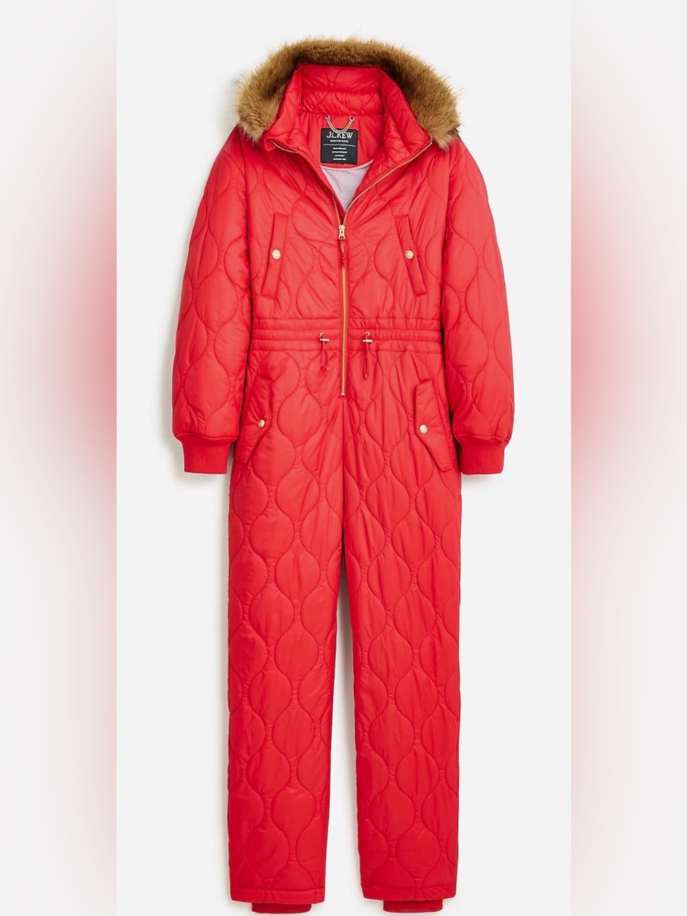 JCREW PUFFER SNOWSUIT WITH PRIMALOFT SZ L